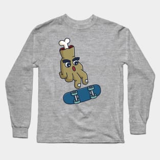 Hand Skateboard Flip Trick Long Sleeve T-Shirt